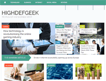 Tablet Screenshot of highdefgeek.com